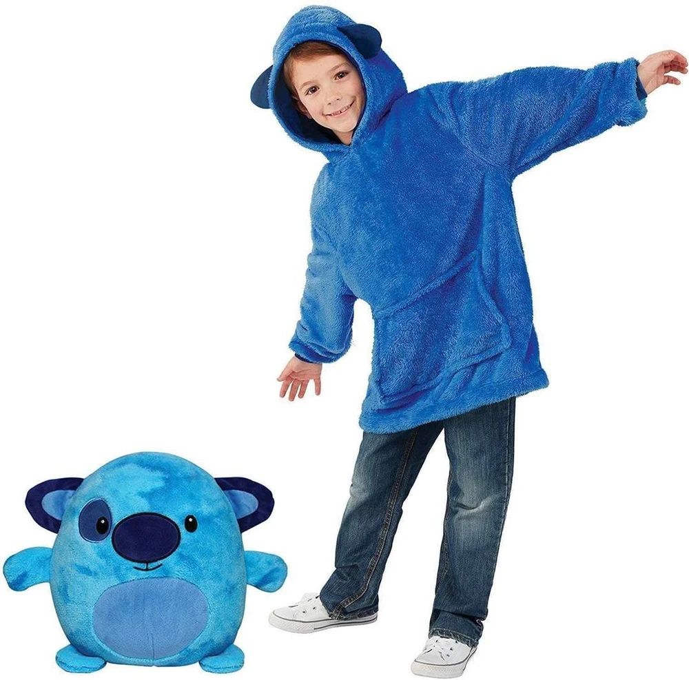 Hugsy 2 in 1 - Jucarie de plus si hanorac pufos