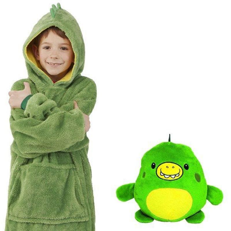 Hugsy 2 in 1 - Jucarie de plus si hanorac pufos