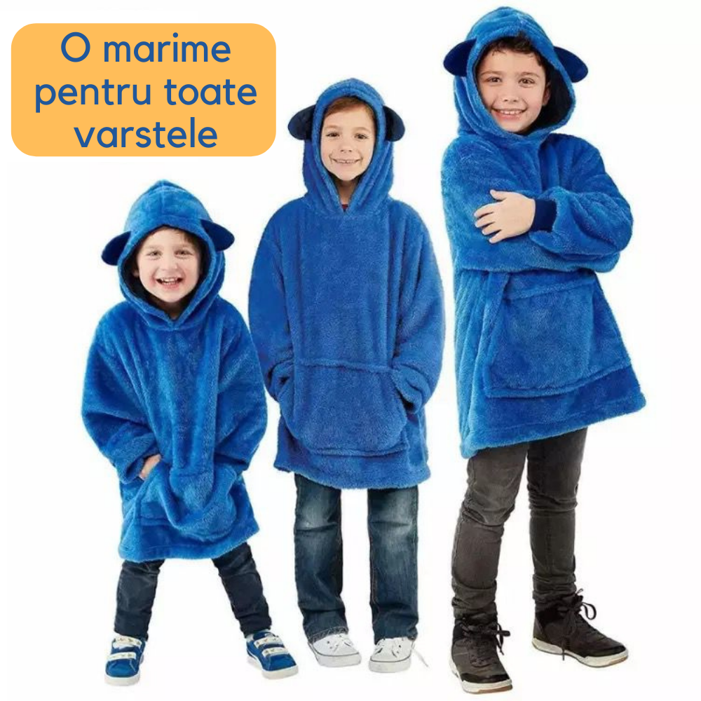 Hugsy 2 in 1 - Jucarie de plus si hanorac pufos