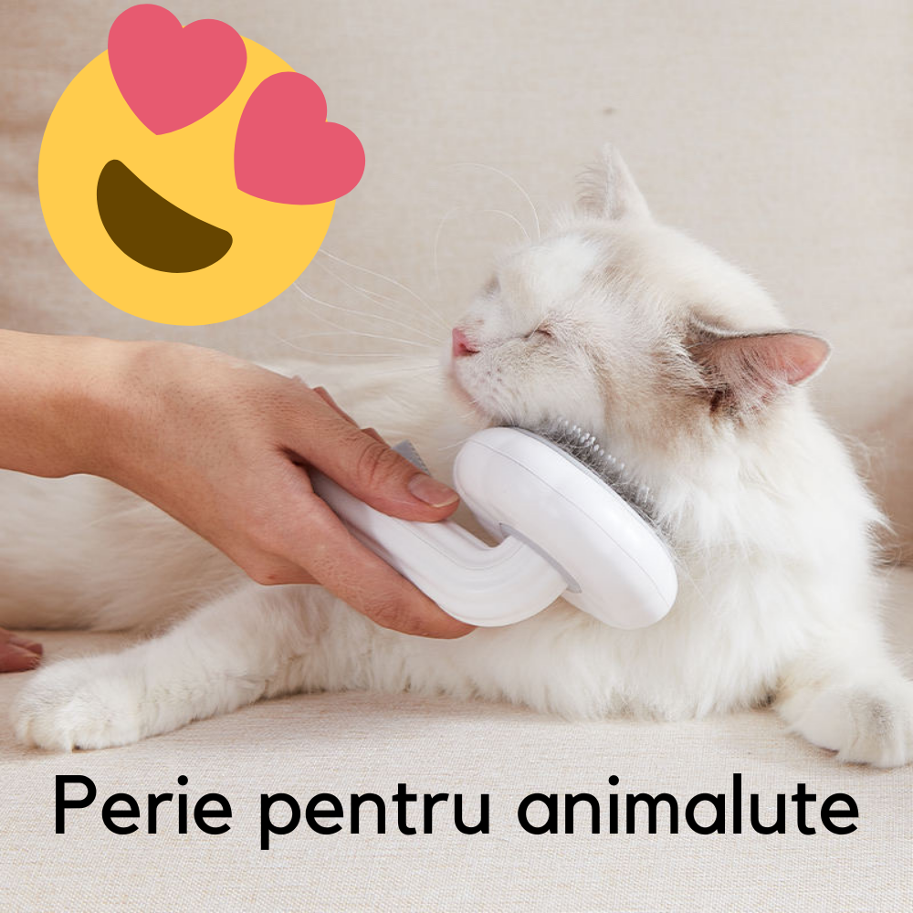 Pet Brush - Perie indepartare par de animale cu varfuri pentru masaj