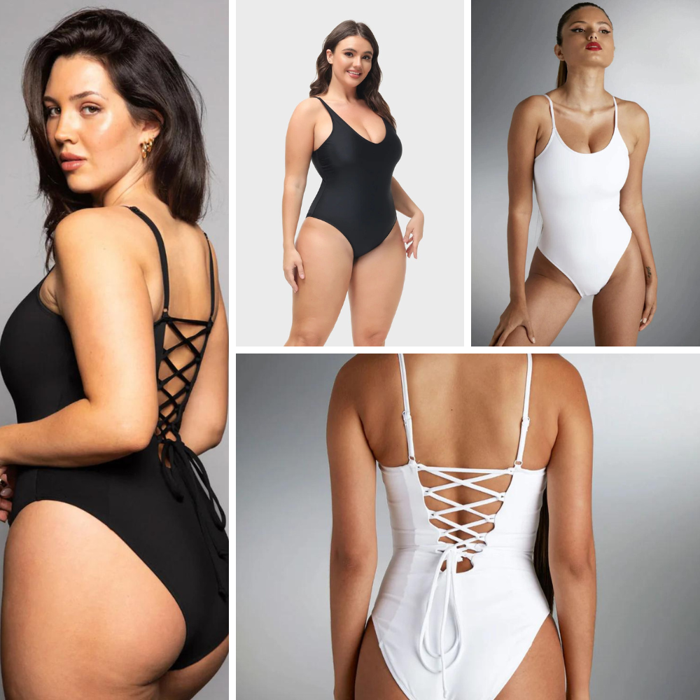 Costum/body cu talie modelatoare