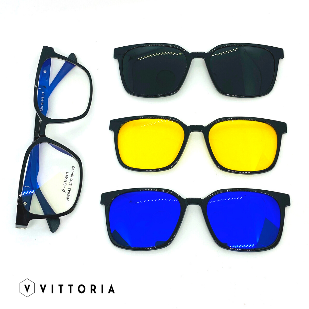Rame ochelari UNISEX Ultra • Clip on polarizat • Ultem