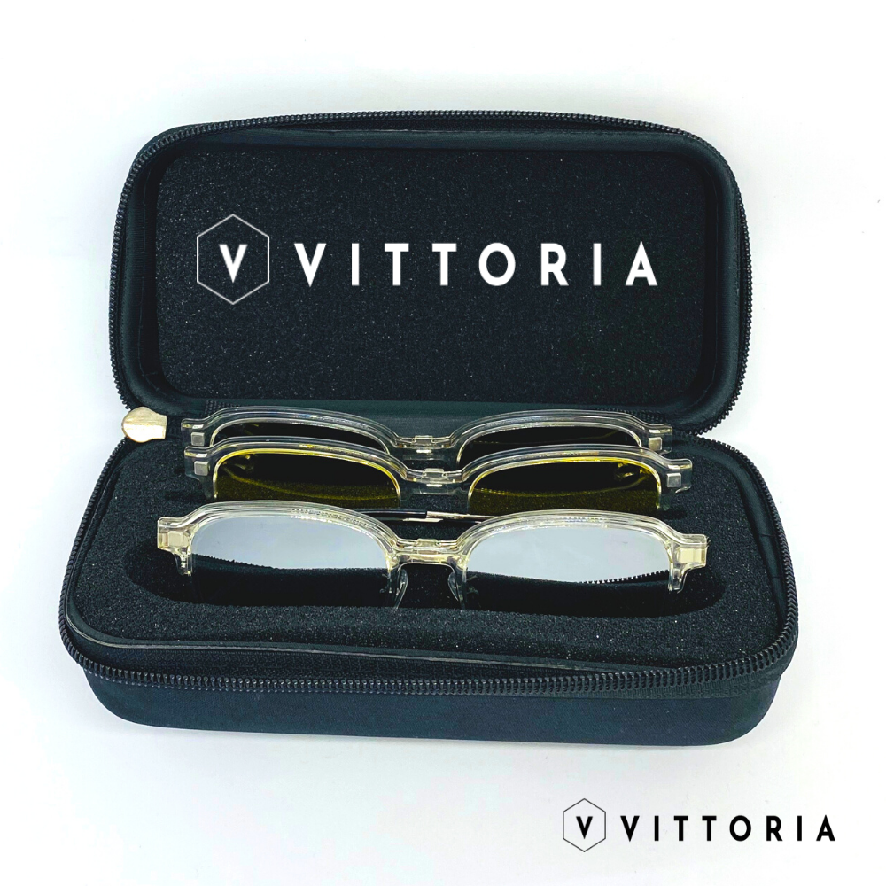 Rame ochelari UNISEX Stil • Clip on Polarizat • Metalic/Ultem