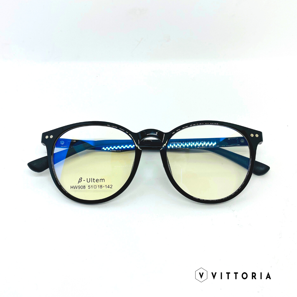 Rame ochelari Unisex Round • Clip on Polarizat • Ultem