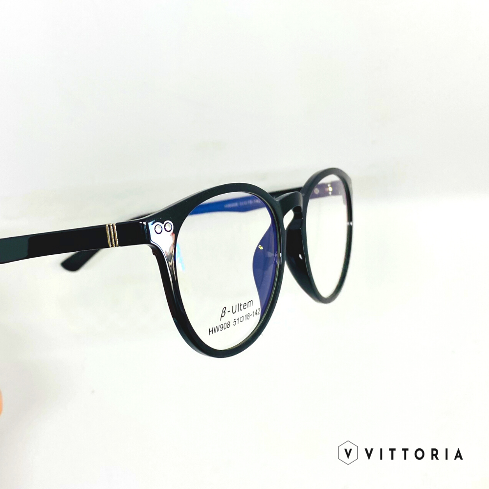 Rame ochelari Unisex Round • Clip on Polarizat • Ultem