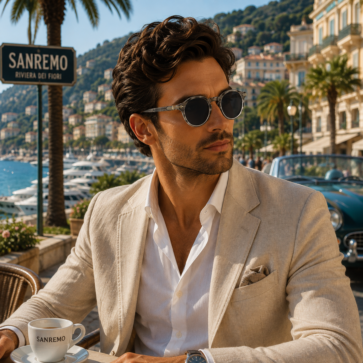 Ochelari de soare din acetat, SANREMO
