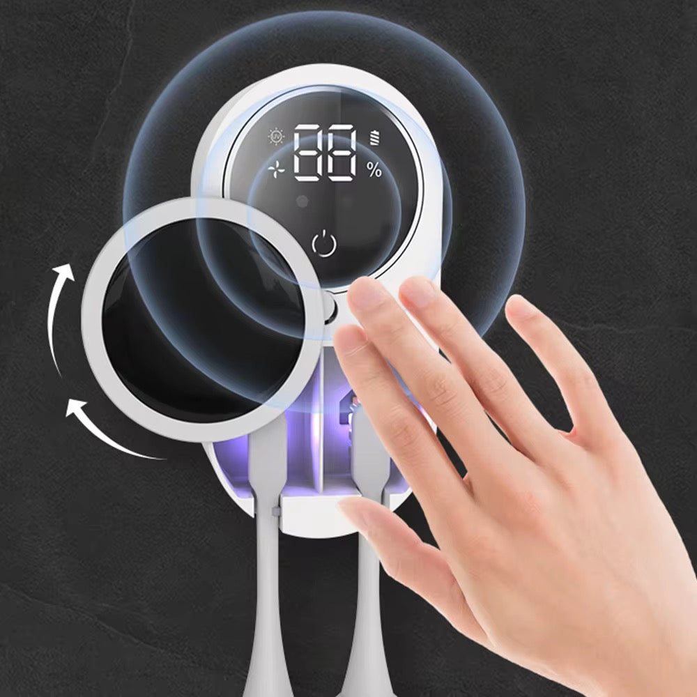 Sterilizator UV Smart cu Ventilatie pentru 2 Periute de dinti