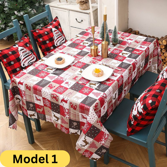 Fata de masa cu motive de Craciun