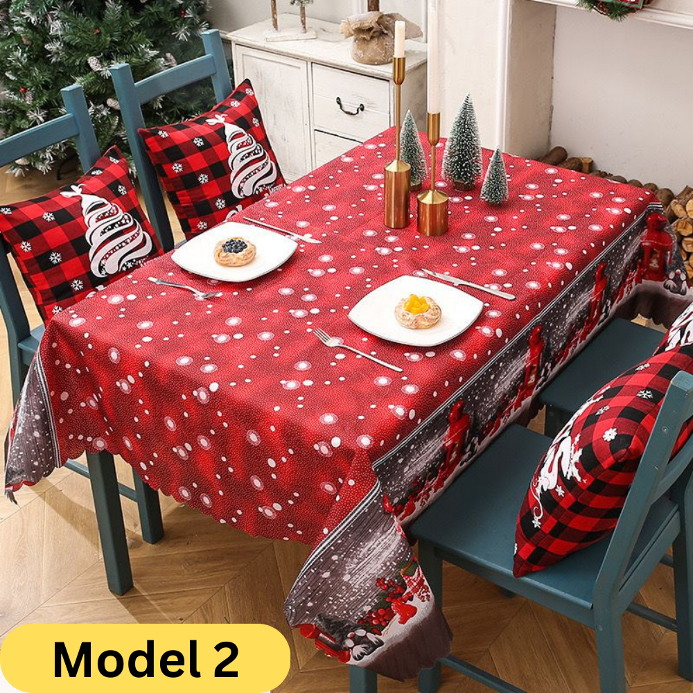 Fata de masa cu motive de Craciun