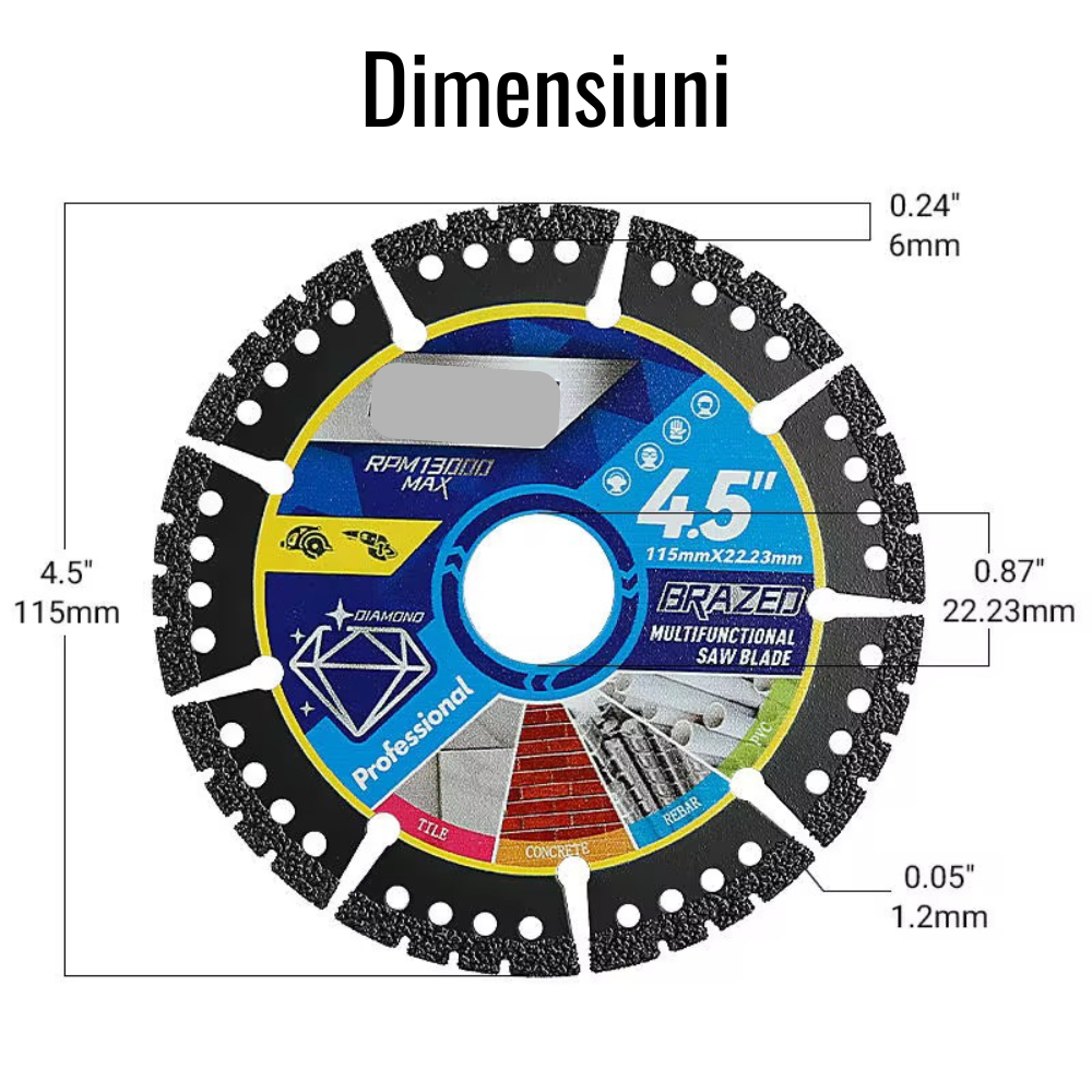 Disc diamantat multifunctional 1+1 GRATIS
