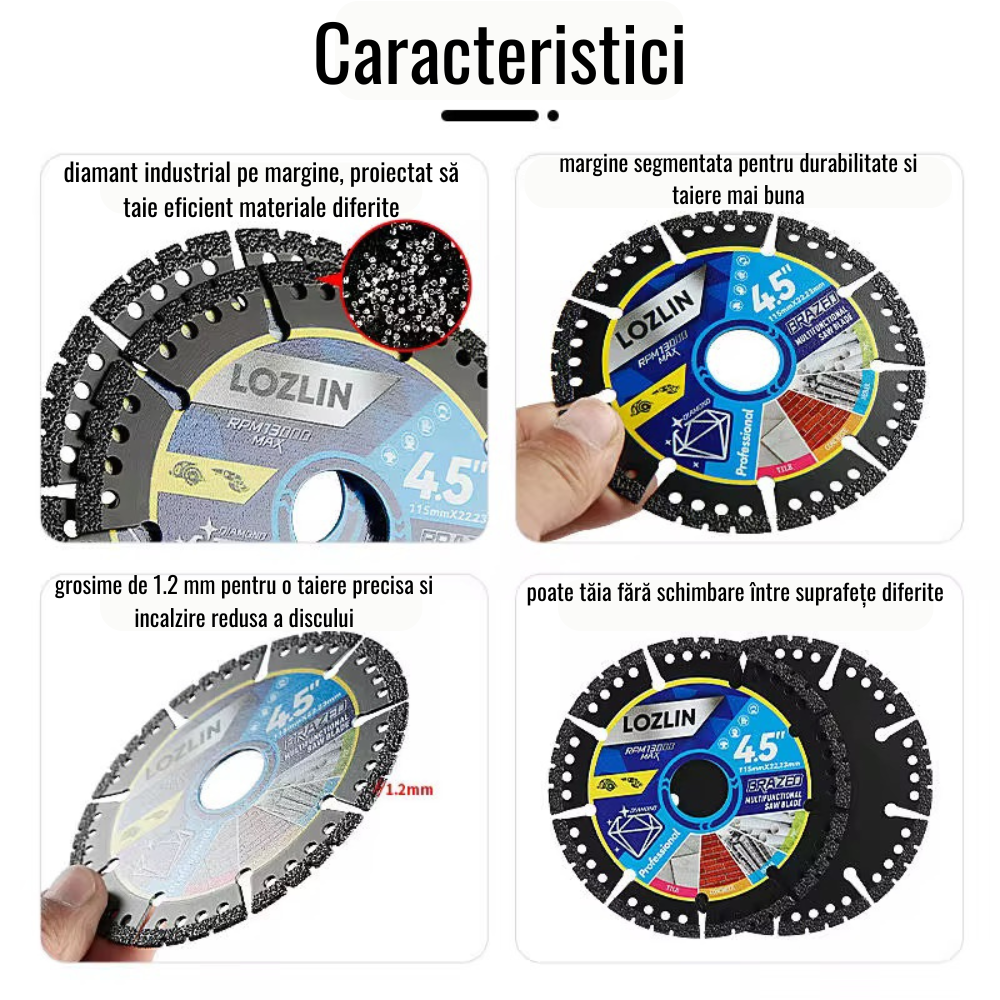 Disc diamantat multifunctional 1+1 GRATIS