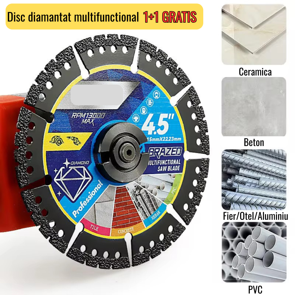 Disc diamantat multifunctional 1+1 GRATIS